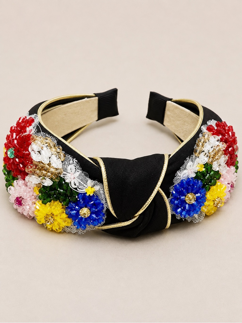 Luxe Flower Bead Headband